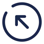 Round Arrow Left Up SVG Icon